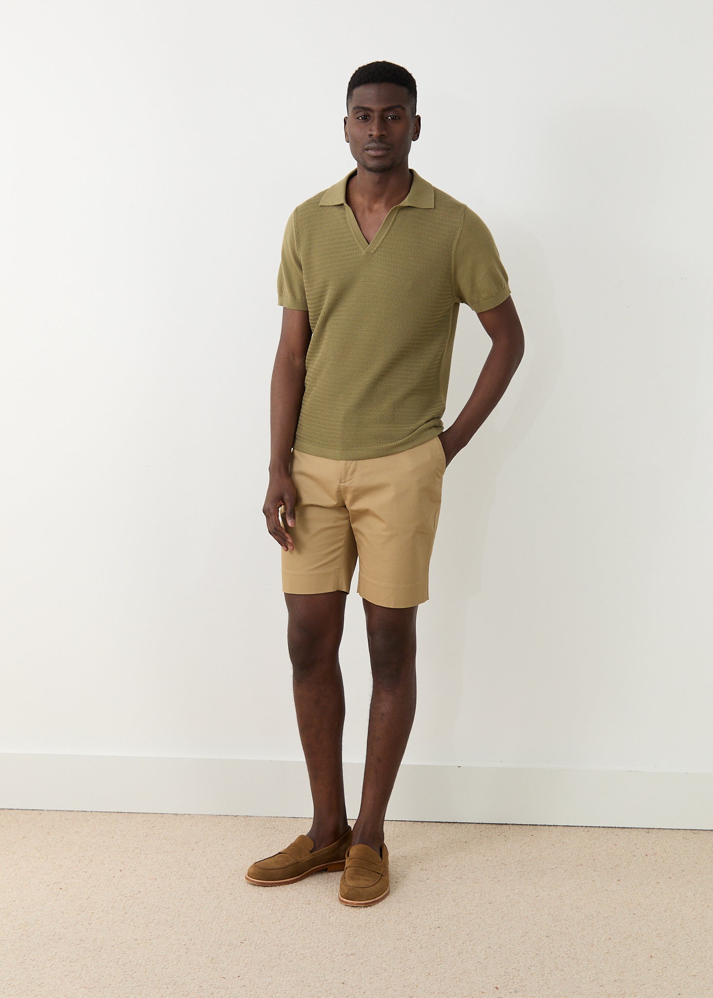 York shorts in beige