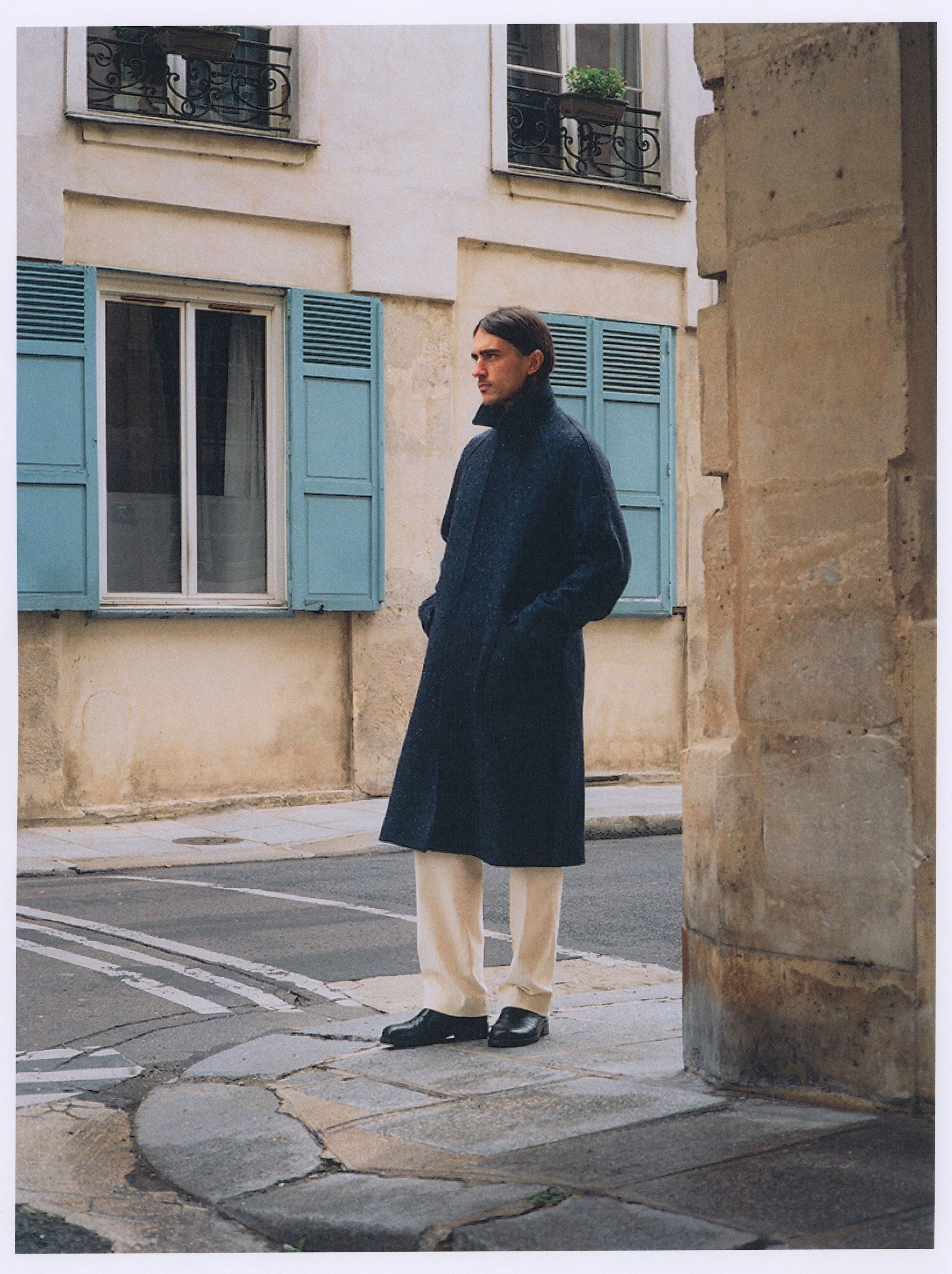 Kinvara coat in blue