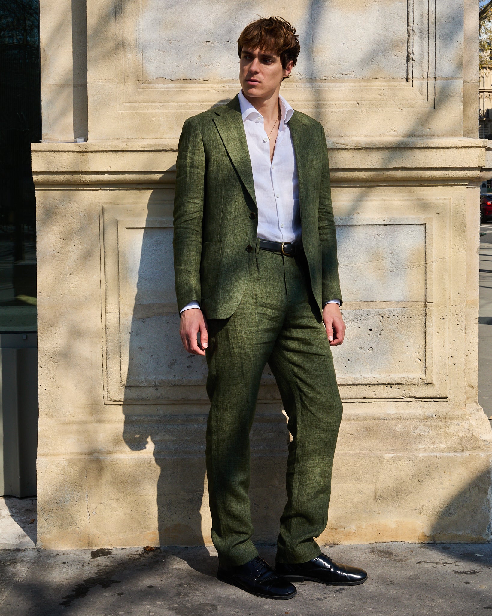 Bellagio suit in green linen