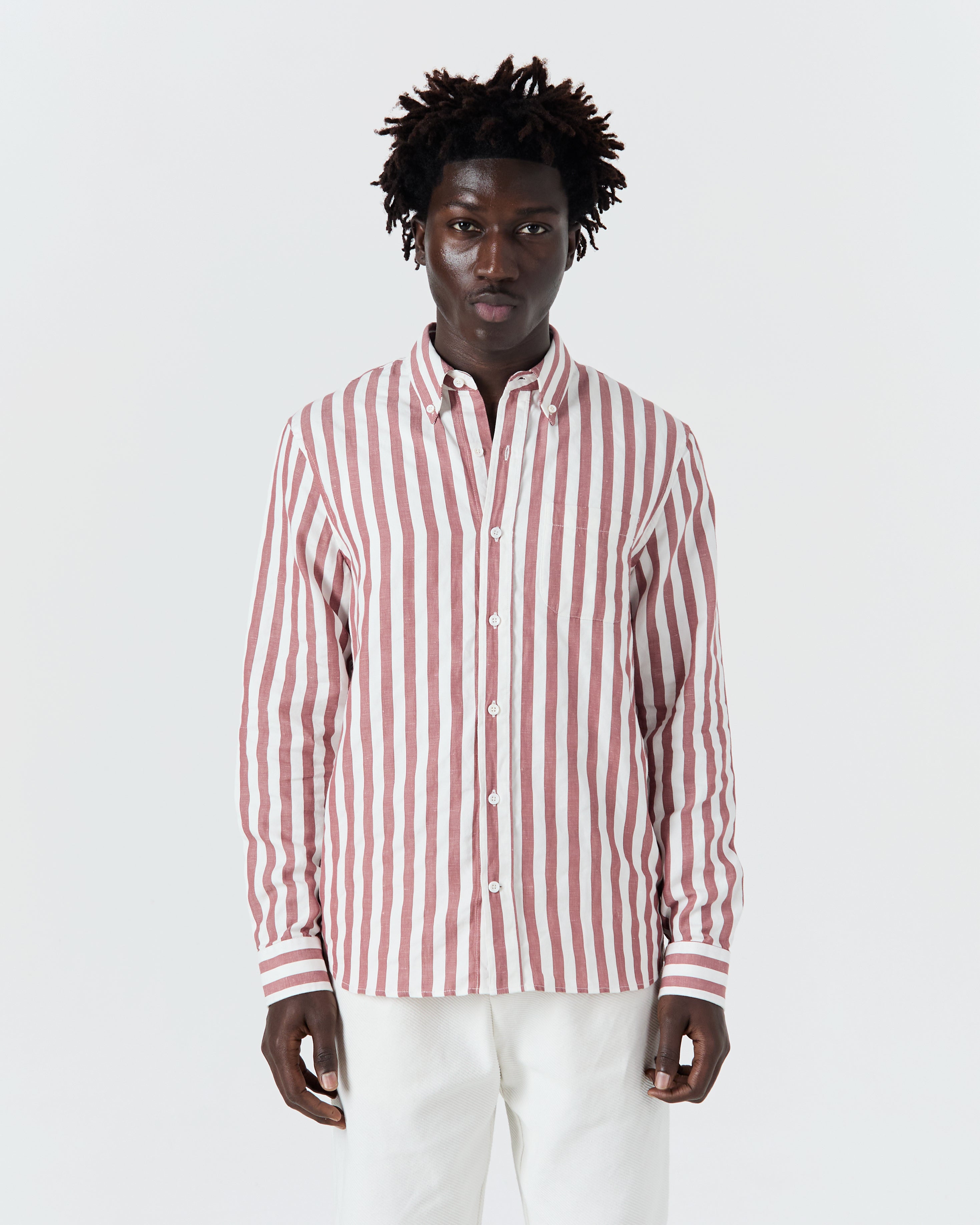 Calvi shirt in red and white