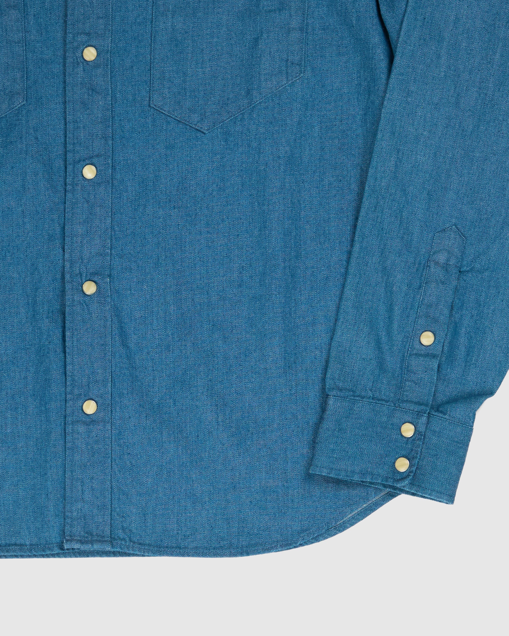 Camargue shirt in greencast denim