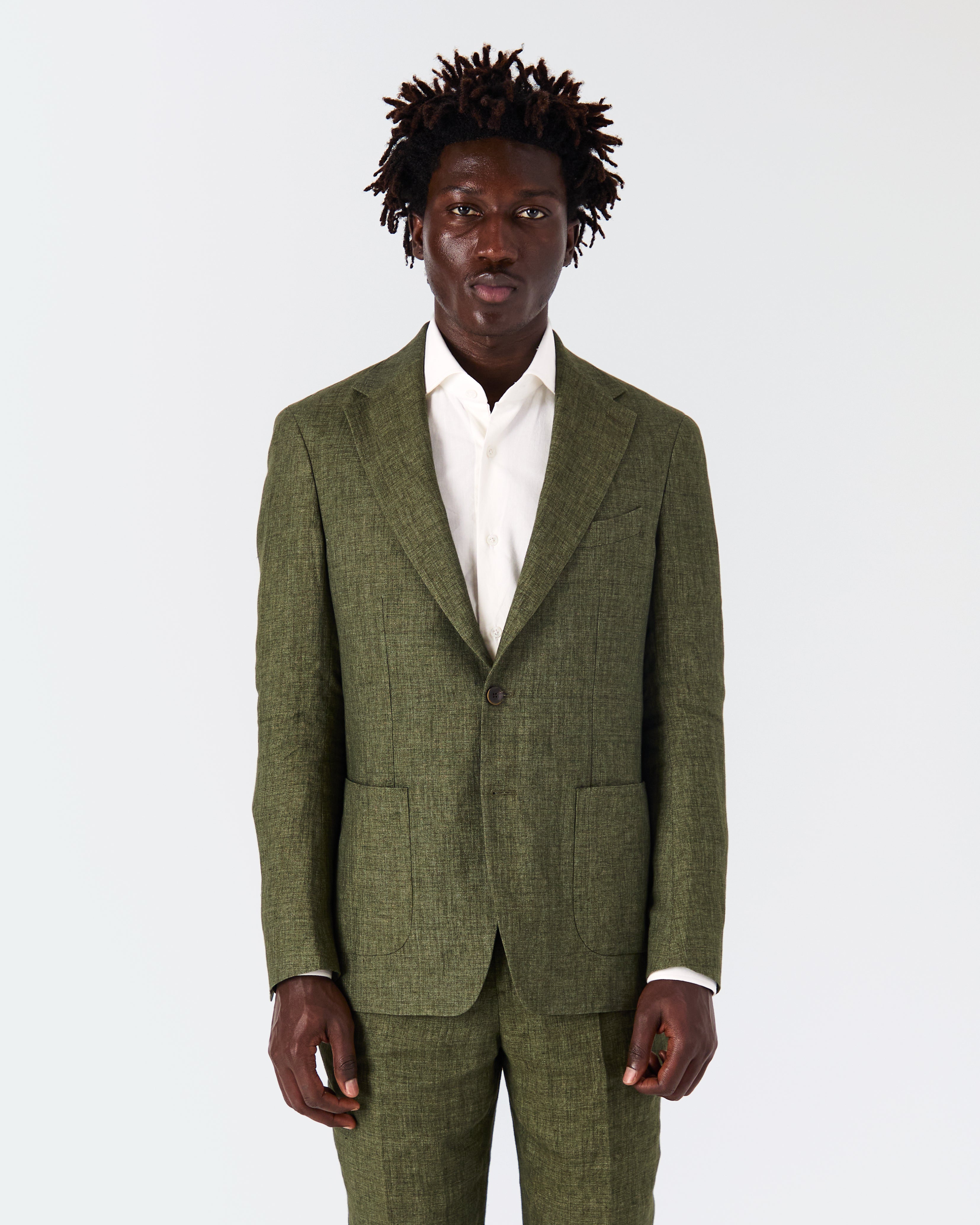 Bellagio jacket in green linen
