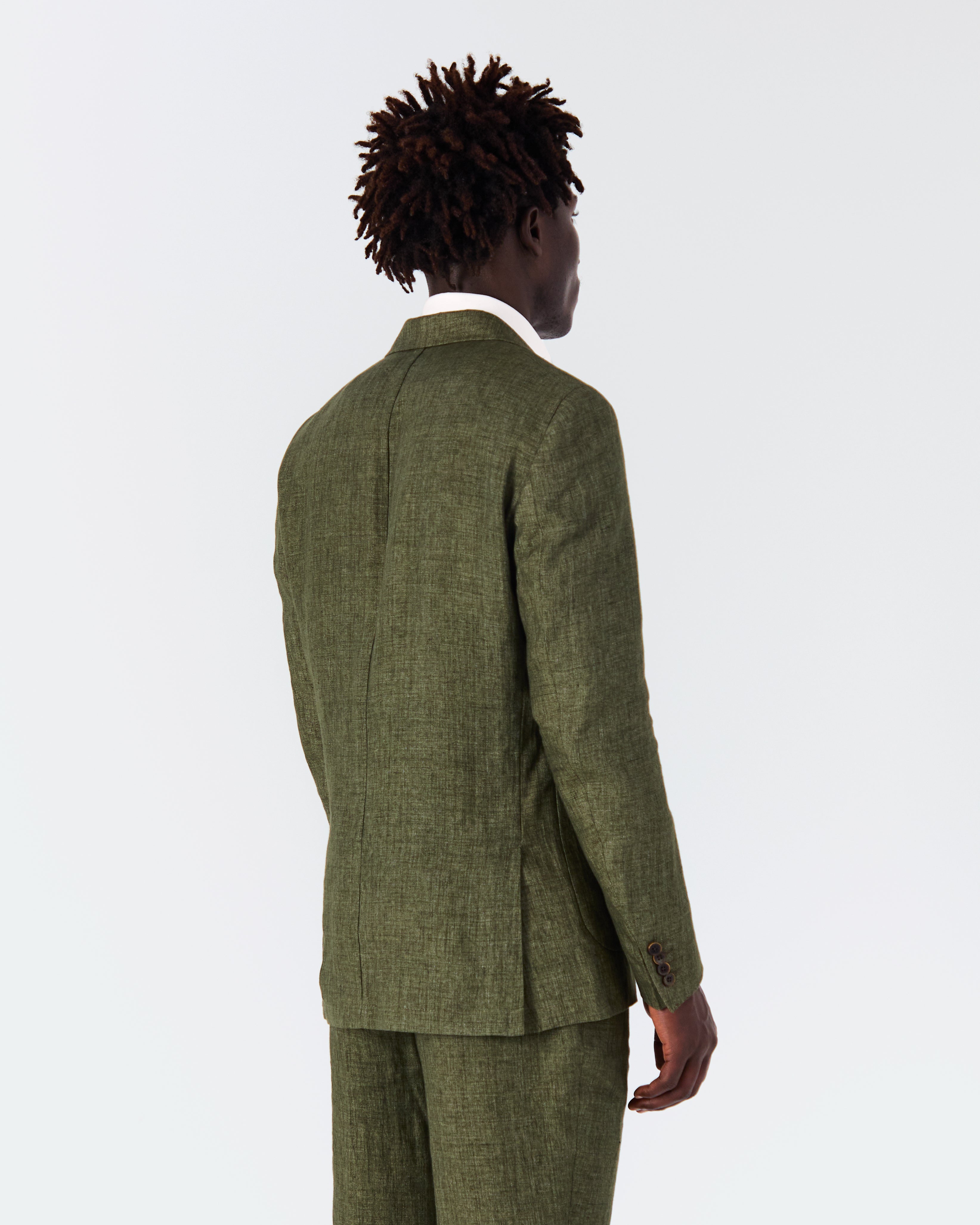 Bellagio jacket in green linen