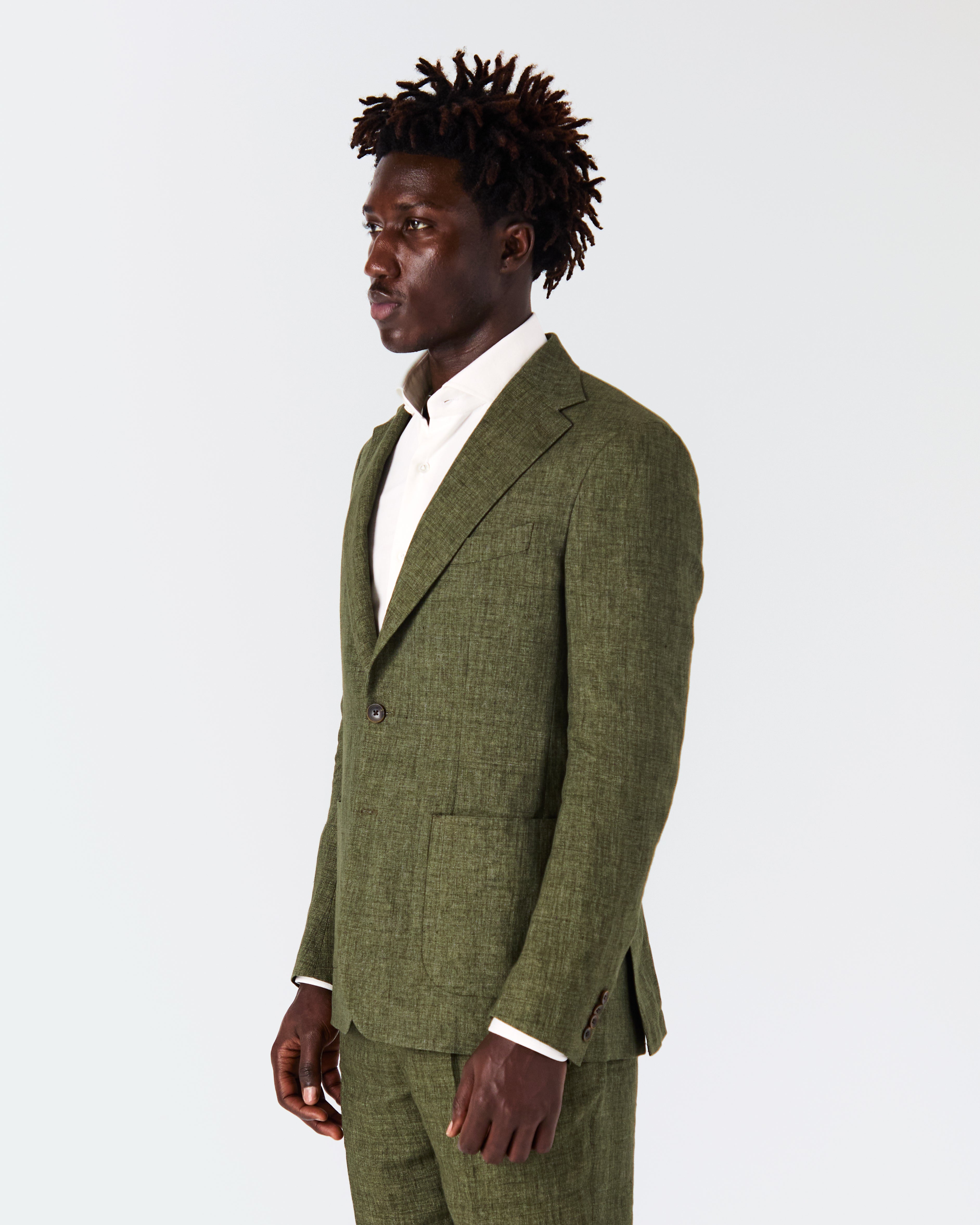 Bellagio jacket in green linen