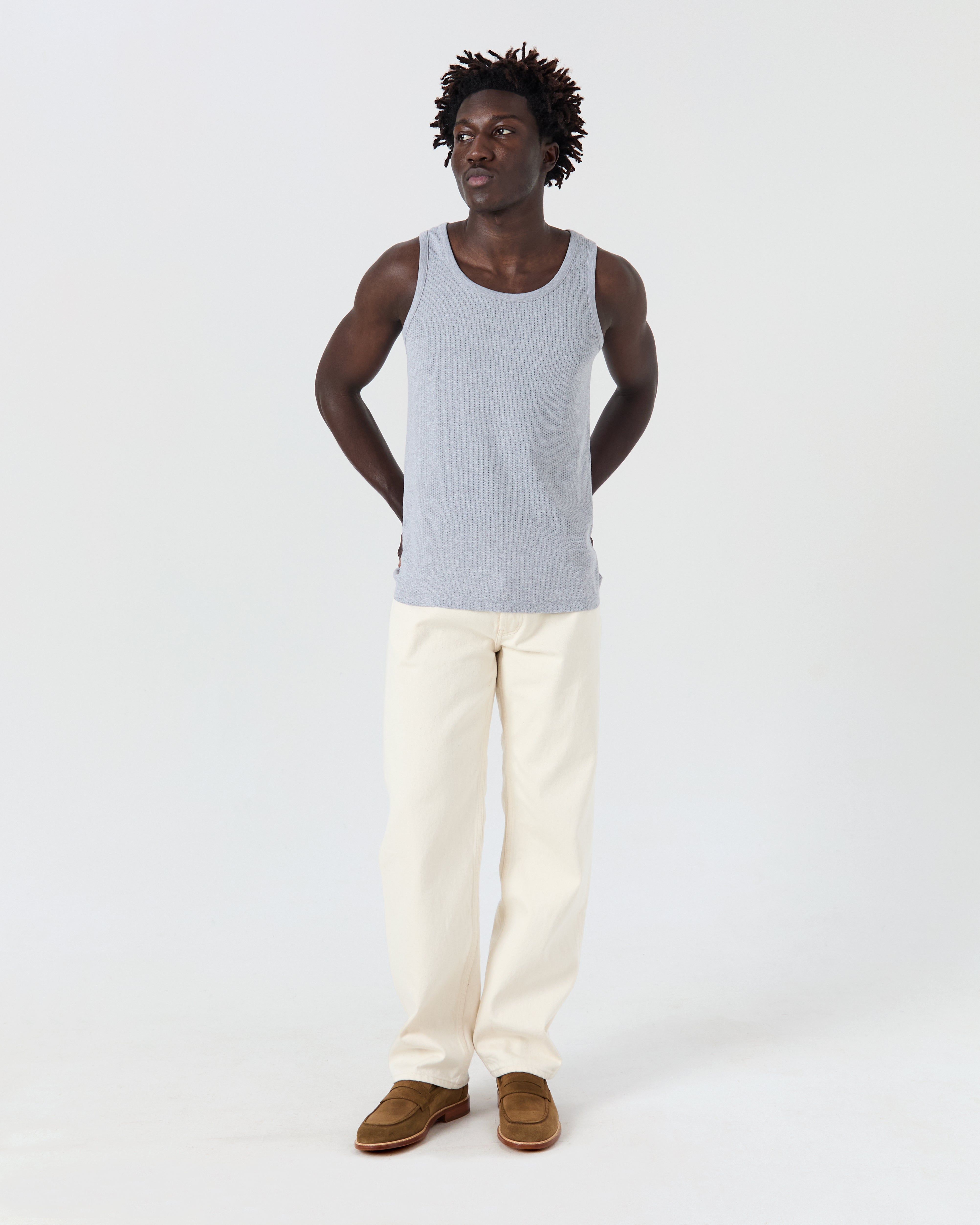 Halles tank top in mottled grey