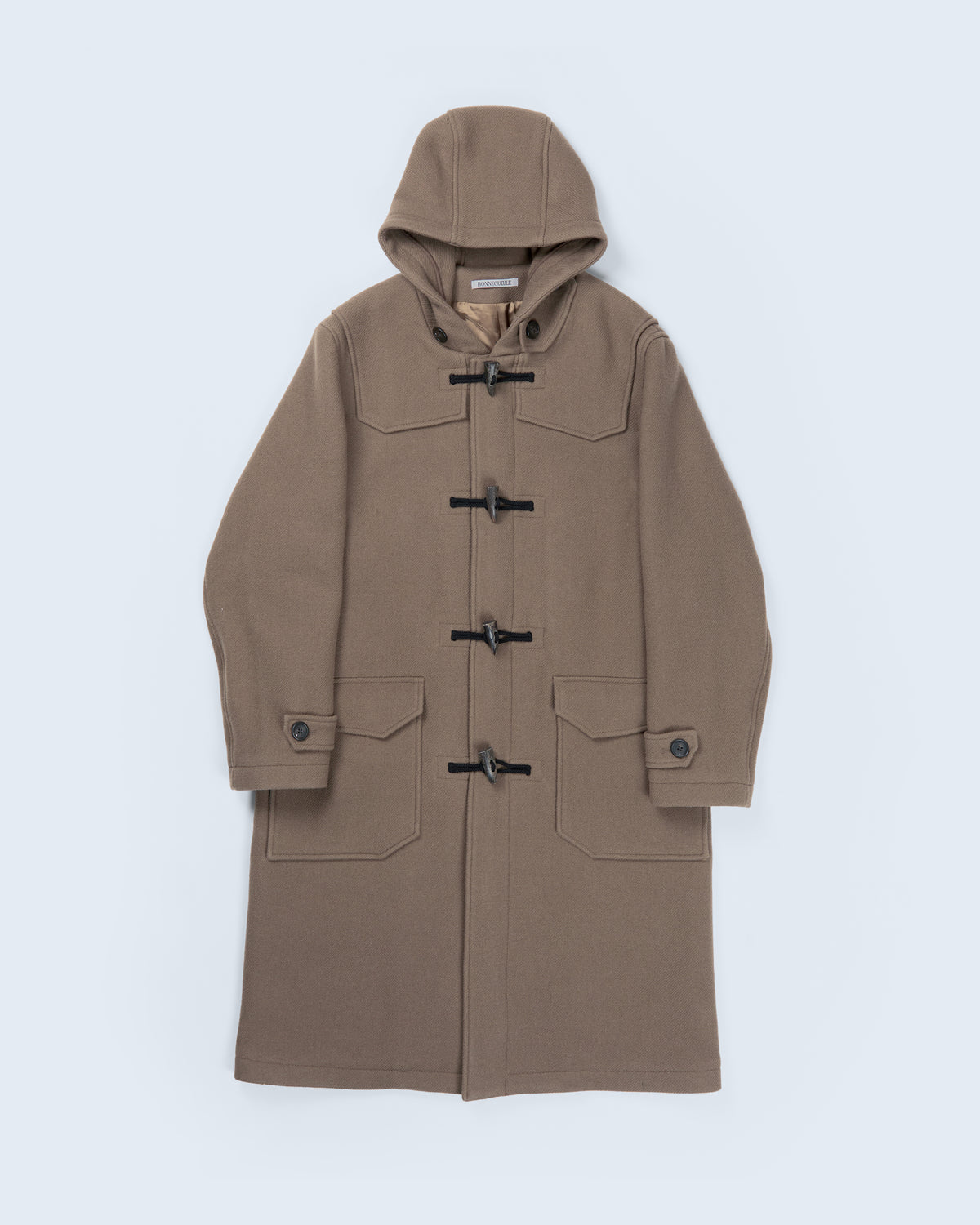 Anvers duffle coat in taupe