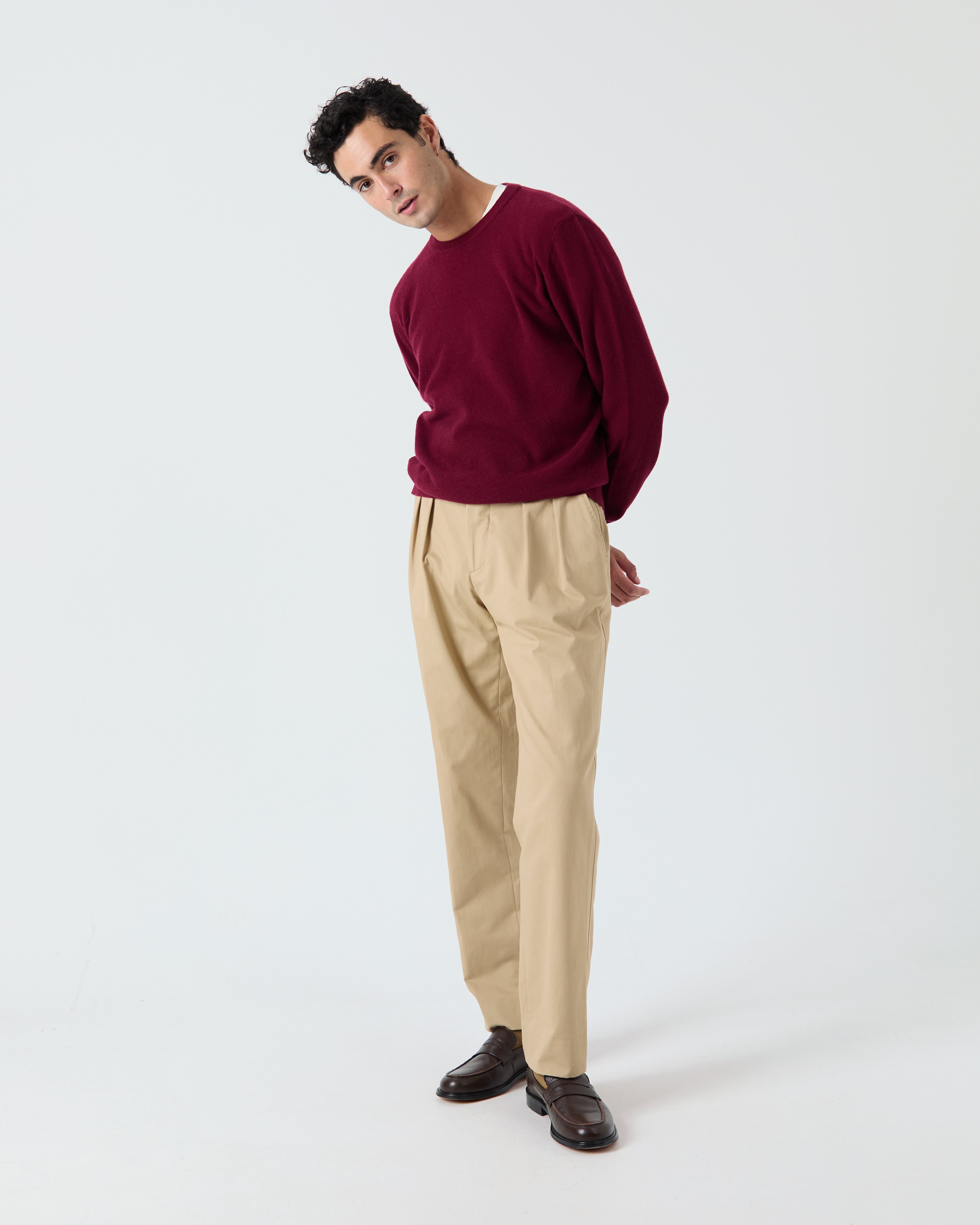 Veneto sweater in burgundy