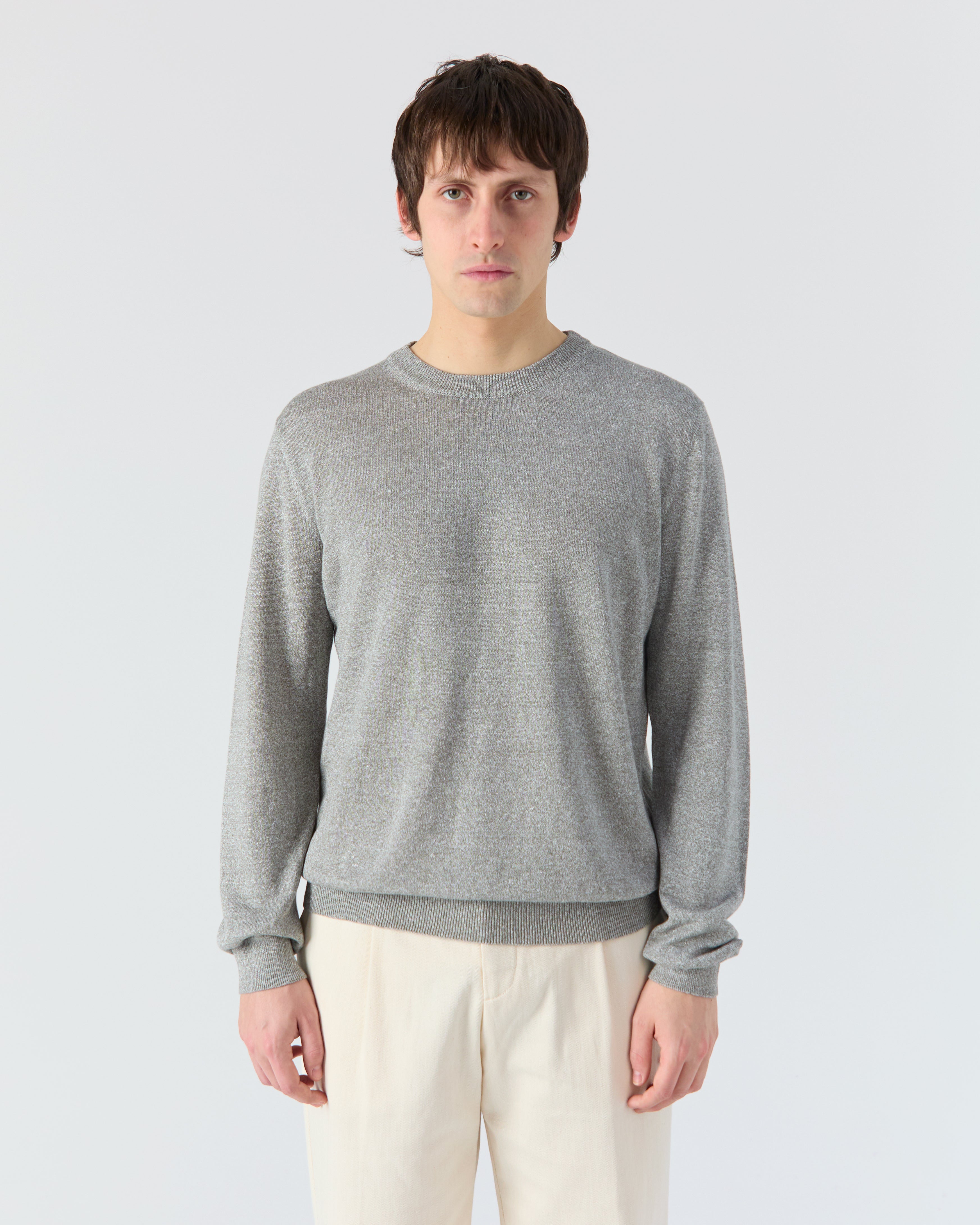 Veneto sweater in heather grey