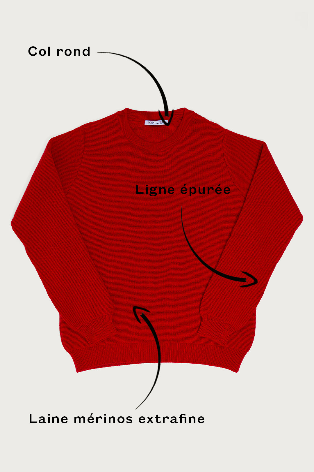 Pull Trevise rouge
